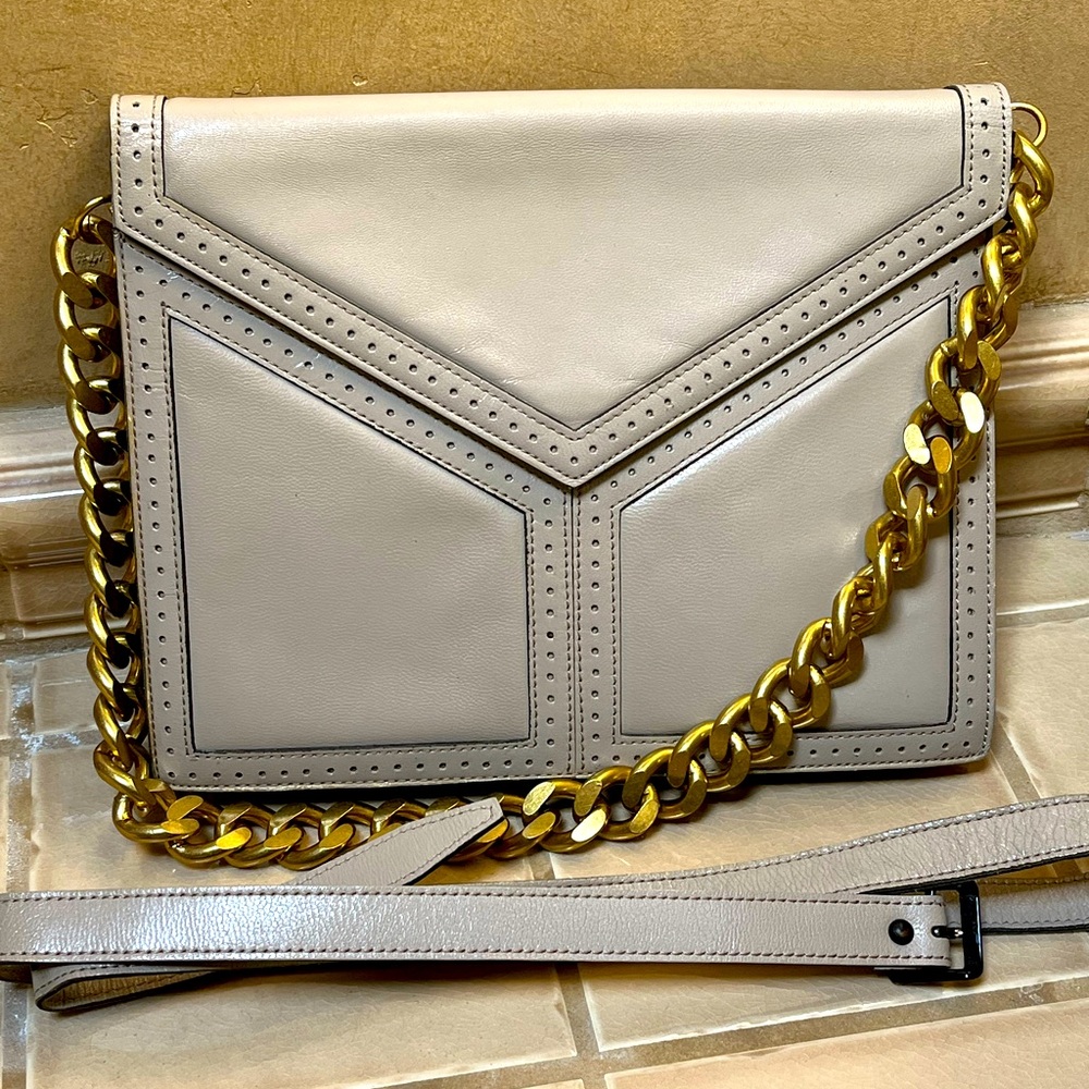 Yves Saint Laurent taupe shoulder bag